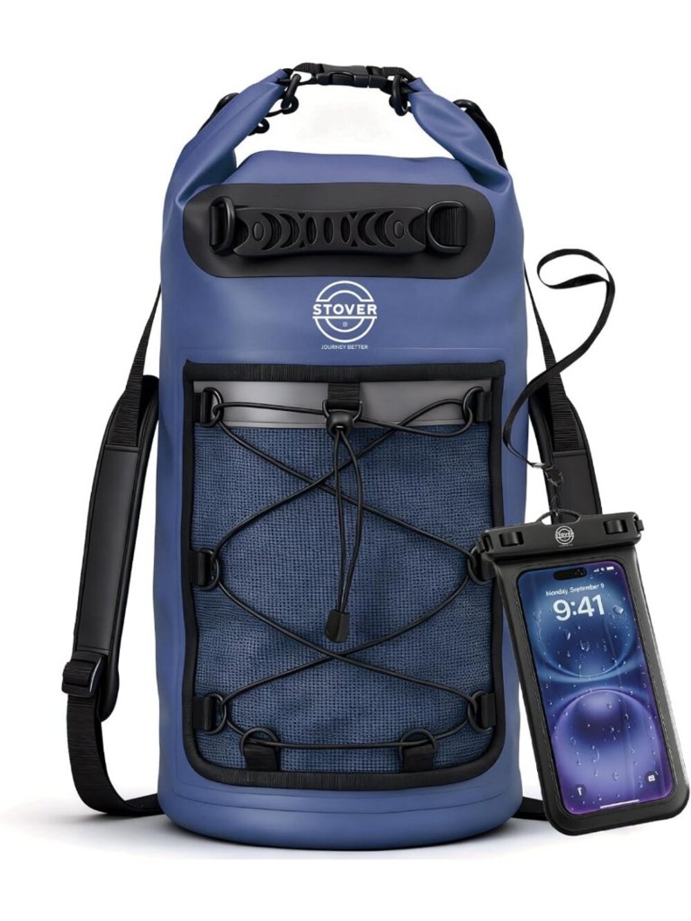 Large Waterproof Dry Bag & Phone Case for Kayaking, Hiking, Fishing, Travel